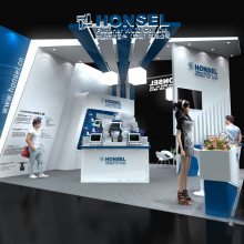 SIAF天翼博览会特装展台搭建全解析 从三面开口方案到北京茶博会成本控制